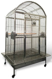 Large High Quality 304 Stainless Steel Bird Parrot Amazon Cockatoo African Grey Mini Macaw Cage Wire Dome Top