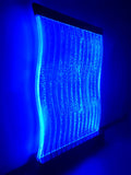 Large 4x6 Curved Full Color LED Bubble Wall Panel Floor Standing Water Fountain