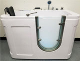 54" Deluxe Jetted Walk-In Bath Tub Hydrotherapy Whirlpool Spa BathTub Water / Air