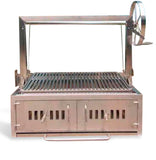 Built In Stainless Steel Outdoor Charcoal BBQ Parrilla Santa Maria / Argentine Grill Spit