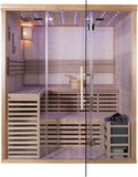 Wet Dry Traditional 3 Bench Indoor Swedish Steam SPA Sauna 4+ Person 6KW Heater *Local Pickup
