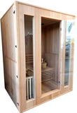 3 Person Canadian Hemlock Traditional Swedish Wet / Dry Steam Sauna SPA Indoor with 6kw Harvia Heater Upgrade - SYM03SS