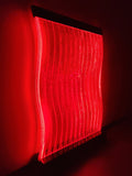 Large 4x6 Curved Full Color LED Bubble Wall Panel Floor Standing Water Fountain