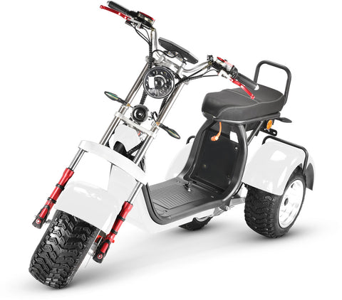 Tricycle électrique double 4000W Nouveau scooter de mobilité CEE à