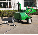 22HP Tow Behind Diesel Wood Log Chipper Shredder Mulcher WP-22HP-D Electric Start