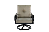 5 Piece Outdoor Patio Furniture Fire Pit Set Cast Aluminum Antique Bronze 4 Chairs + Table