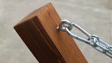 NEW Solid Wood Wooden Arc Hammock Stand + Quilted Double Wide Wood Day Bed Hammock