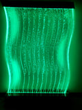 Large 4x6 Curved Full Color LED Bubble Wall Panel Floor Standing Water Fountain