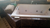 2 Person Indoor Whirlpool Jetted Hot Tub SPA Hydrotherapy Massage Bathtub 051A WHITE w/ Bluetooth LEFT Corner