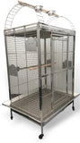 304 Stainless Steel XL Extra Large Bird Parrot Macaw Indoor Outdoor Cage Play Top