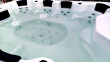 8 Person Outdoor Hot Tub SPA with Insulated Cover + Stairs Bluetooth Sound System USB Ozone