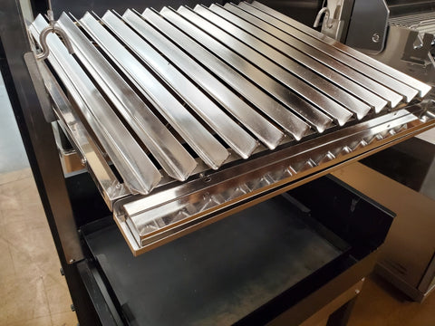 48 x 24 stainless / carbon hybrid Santa Maria Grill