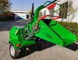 22HP Tow Behind Diesel Wood Log Chipper Shredder Mulcher WP-22HP-D Electric Start