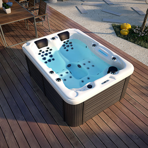 3 Person Outdoor Hydrotherapy Bathtub Hot Bath Tub Whirlpool SPA SYM6016 - 51 Jets + 23 LED Lights