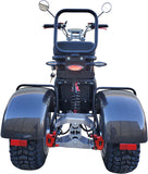 4000W Electric 3 Wheel Fat Tire Chopper Harley Scooter Trike Citycoco Mobility Scooter Carbon Fiber