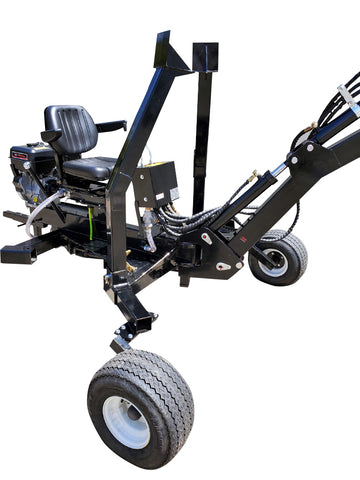 15HP 420cc Gas Powered Towable Backhoe Mini Excavator 8' Foot Reach 12 ...