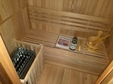 60" 2 / 3 Person Canadian Hemlock Wet Dry Traditional Swedish Steam SPA Sauna + 6KW Heater + More