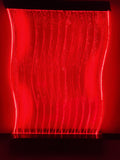 Large 4x6 Curved Full Color LED Bubble Wall Panel Floor Standing Water Fountain