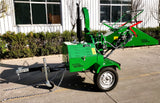 22HP Tow Behind Diesel Wood Log Chipper Shredder Mulcher WP-22HP-D Electric Start