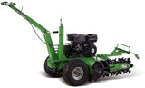 7HP Gas Powered Walk Behind Trencher 18" Depth 21 Carbide Steel Teeth GREEN