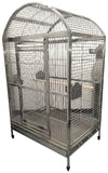 Large High Quality 304 Stainless Steel Bird Parrot Amazon Cockatoo African Grey Mini Macaw Cage Wire Dome Top