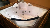 2 Person Hydrotherapy Computerized Massage Indoor Whirlpool Jetted Bathtub Hot Tub 050A WHITE