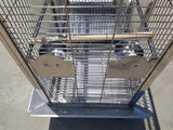 New #304 Stainless Steel Indoor / Outdoor Bird Parrot Macaw Breeder Double Cage SUS304 Medical Grade Steel
