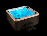 Outdoor 6 Person Double Lounger Hot Tub Spa Fully Loaded 4 Pump 3HP Hard Top Included