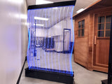 Large 4x6 Curved Full Color LED Bubble Wall Panel Floor Standing Water Fountain