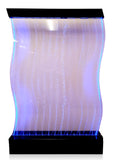 Large 4x6 Curved Full Color LED Bubble Wall Panel Floor Standing Water Fountain