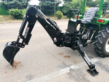 3 Point Hitch PTO Drive BH6600HT Hydraulic Backhoe Excavator Attachment 2 Buckets Hydraulic Thumb
