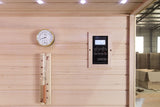 2 Person Canadian Hemlock Glass Front Indoor Swedish Wet Dry Traditional Steam Sauna SPA 4.5KW