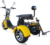 NEW 2000W Electric Trike Golf Cart Mobility Scooter Harley Style Canary Yellow CANARY YELLOW