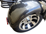 2000W Electric 3 Wheel Fat Tire Mobility Scooter Trike Harley Chopper Style (Carbon Fiber Trim)
