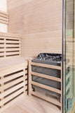Wet Dry Traditional 3 Bench Indoor Swedish Steam SPA Sauna 4+ Person 6KW Heater *Local Pickup
