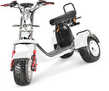 4000W Electric 3 Wheel Fat Tire Chopper Harley Scooter Trike Citycoco Mobility Scooter Carbon Fiber