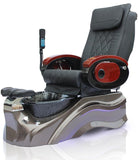 Salon Shiatsu Massage Pedicure Foot Spa Chair w/ Pipeless Tub Basin Tub (BLACK CHAIR)