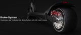 48V Wide Wheel Electric Fat Tire Kick Scooter 500W 800W Max 10.4AH Lithium - Single Motor
