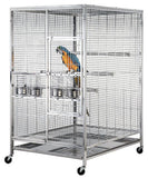 Extra Large Indoor / Outdoor 304 Stainless Steel Bird / Parrot Macaw Cage SUS304 Medical Grade Stainless Steel