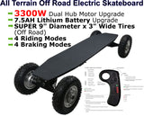 All Terrain Off Road Electric Skateboard Longboard Mountainboard Cross Country