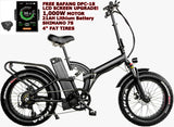 1000W 20" Fat Snow Tire Folding Ebike Electric Bike Bicycle 21AH Samsung Battery Kenda Bafang Upgrade