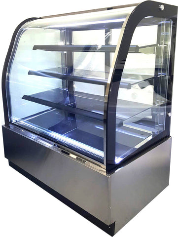 47" Curved Glass Front Cake Display Case Merchandiser - GL-840A