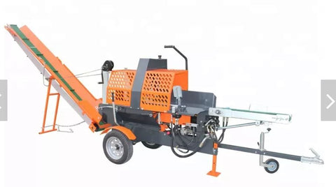 Kohler 14HP Firewood Processor Log Splitter Stihl Chainsaw 10' Ft Conveyor Hydraulic Feed + Trailer