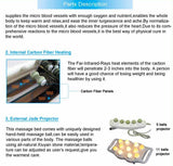 Full Body Jade Therapy Massage Bed Spinal Traction Table 11 Rollers 2 Tappers, Adjustable Height, Bluetooth