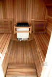 8' Ft Canadian PINE Wood Barrel Sauna Wet / Dry Spa 220V 9KW - 6 Person Size Outdoor