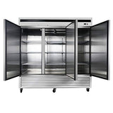 3 Door Commercial Reach In Stainless Steel Refrigerator - MBF-8508