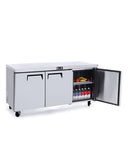 72" Undercounter Commercial Stainless Steel Refrigerator - MGF-8404