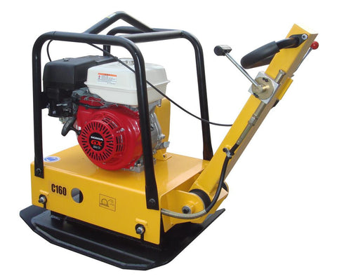 Large Plate Dirt Soil Compactor with Honda GX200 Gas Engine Motor and Forward/Reverse