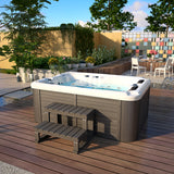 3 Person Outdoor Hydrotherapy Bathtub Hot Bath Tub Whirlpool SPA SYM6016 - 51 Jets + 23 LED Lights