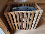 Outdoor Traditional Wet / Dry 4 Person Steam Sauna SPA w/ Shingled Roof Canadian Cedar Harvia 6KW